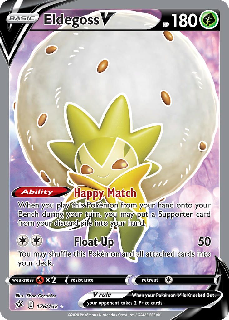 show original title Full ArtGerman Details about / Pokémon Card-cottonii V 176//192 Clash of the rebels